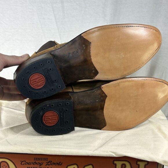 Ralph Lauren Double RL RRL Chelsea Plainview Boots Brown Leather Men’s 8D Wester main image 4